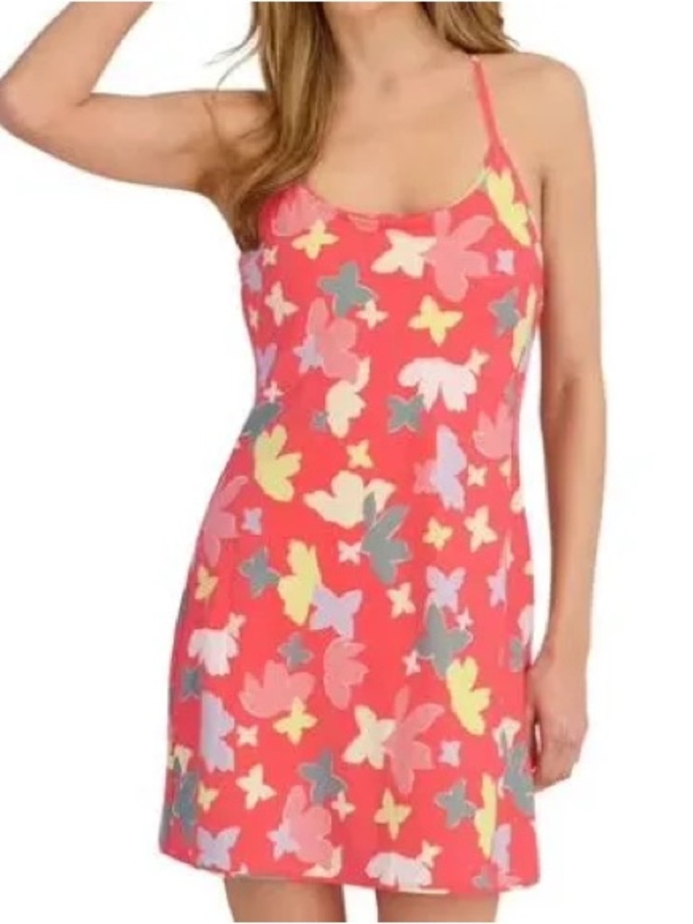 Outdoor Voices Floral Exercise Dress Crisscross Straps XS NWT
